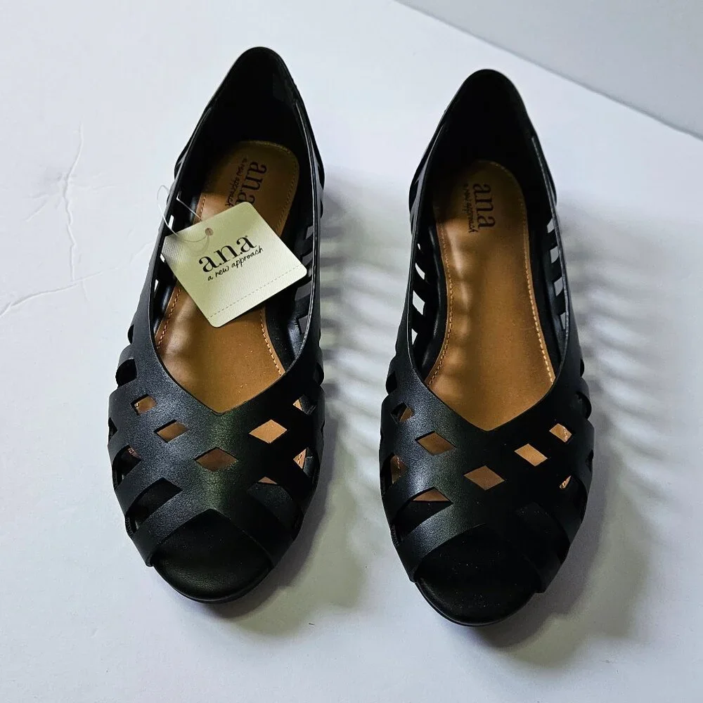 a.n.a Black Flats Size 6.5M